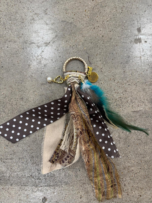 DB Signature Boot Charm- Bluebird Polka