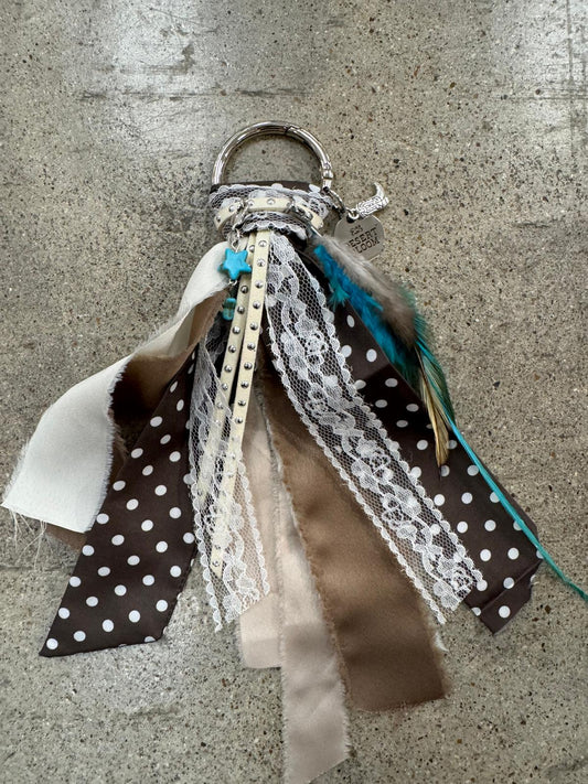 DB Signature Boot Charm- Blue Polka Star