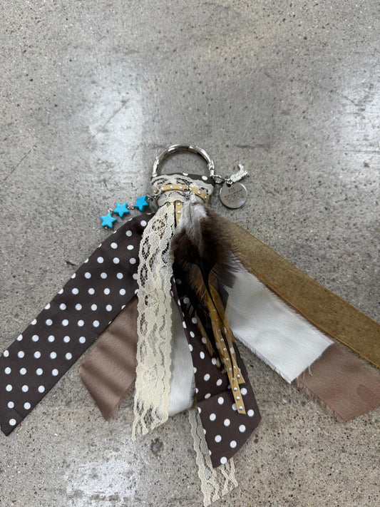 DB Signature Boot Charm- Bold & Brown Polka