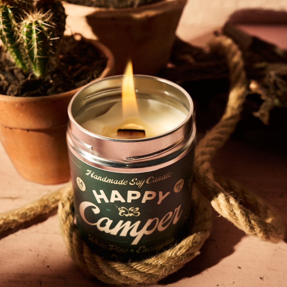 HAPPY CAMPER CANDLE 1