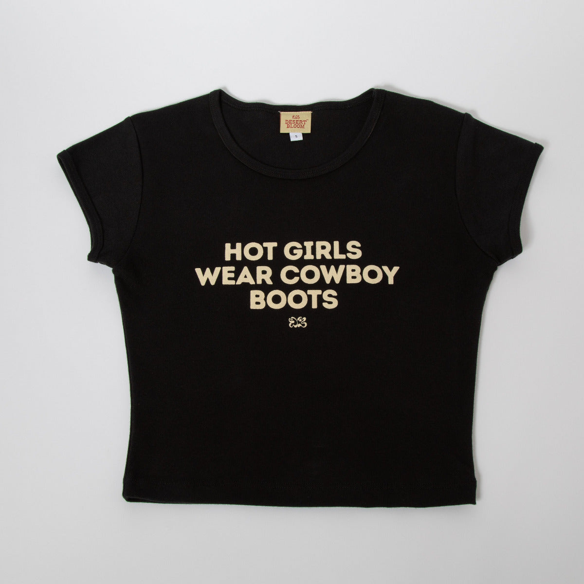 HOT GIRL CROP TEE BLACK