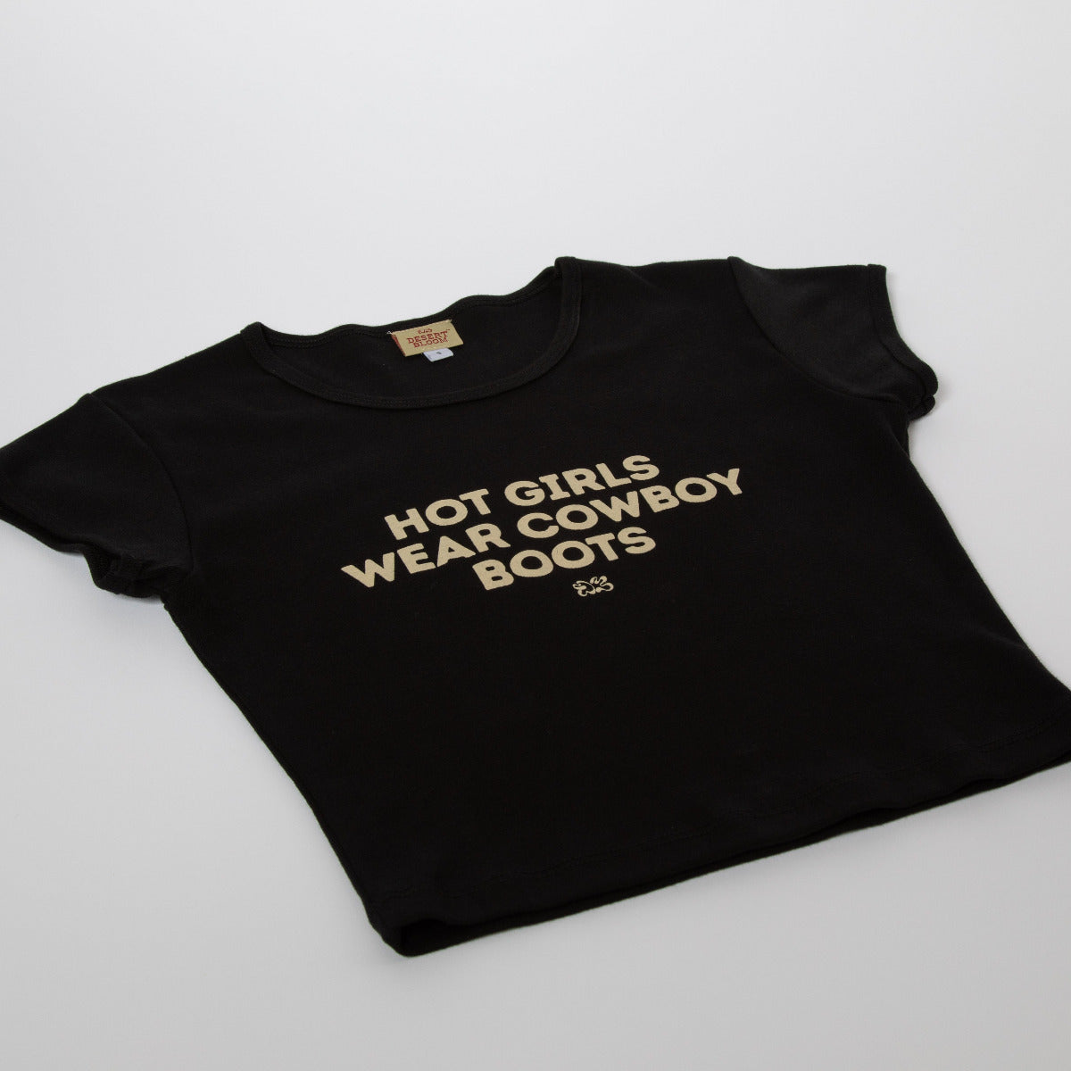 HOT GIRL CROP TEE BLACK