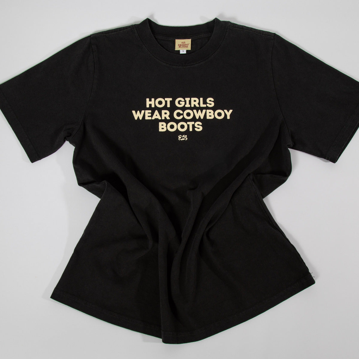 HOT GIRL VINTAGE TEE CHARCOAL