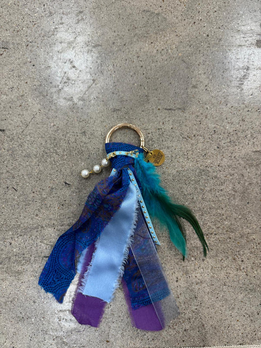 DB Signature Boot Charm- Indigo Sky Feather