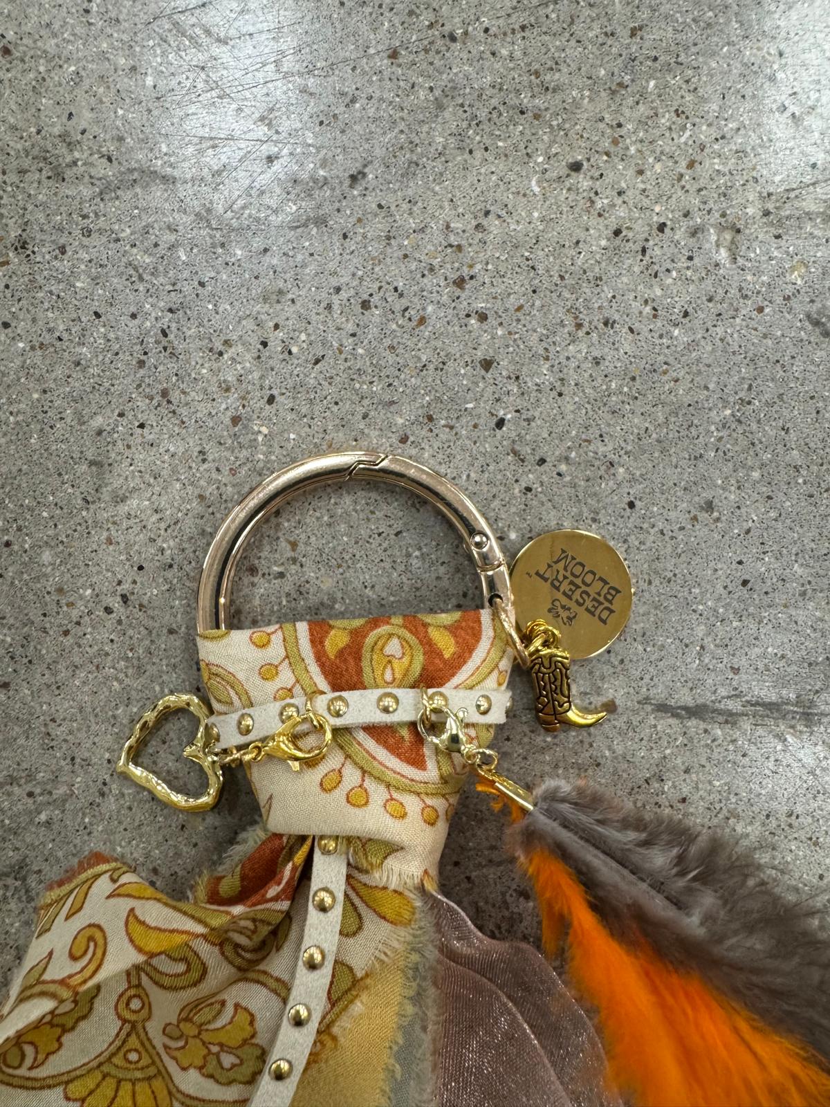 DB Signature Boot Charm- Saddle Suede